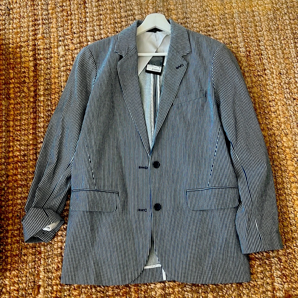 ATM Railroad stripe denim